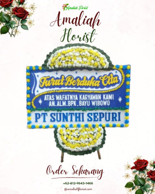 Papan Bunga Duka di Kawatuna
