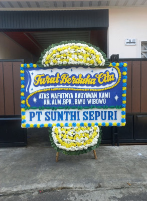 Papan Bunga Duka di Kawatuna